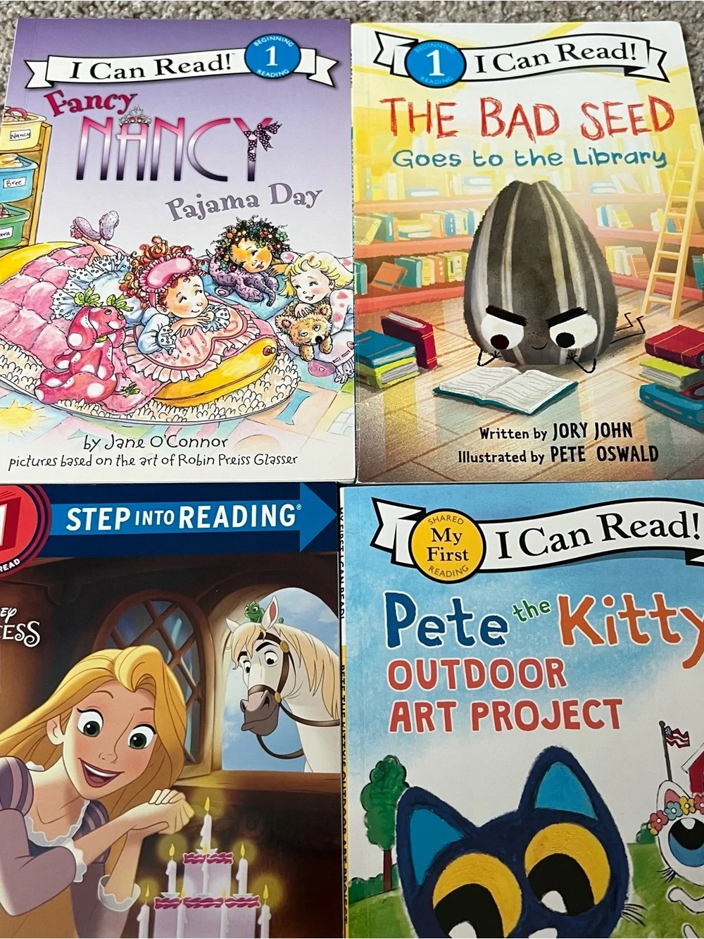 Early Reader Level 1 Step into Reading Kids Book Bundle Pete Cat The Bad Seed